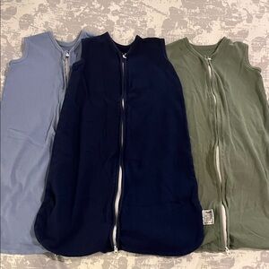 Set of 3 Sleeveless Sleep Sacks Size 0-6 Months